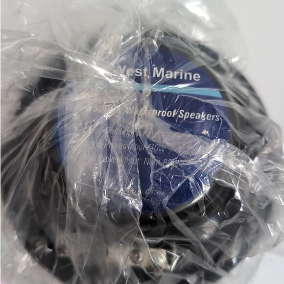 West Marine 1985025l Marine Stereo Speakers Waterproof Set 2 Black WM-6500BK - Picture 4 of 5